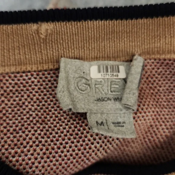 NWOT GREY Jason Wu Camel Intarsia Wool Blend Sweater Size M - Picture 15 of 16